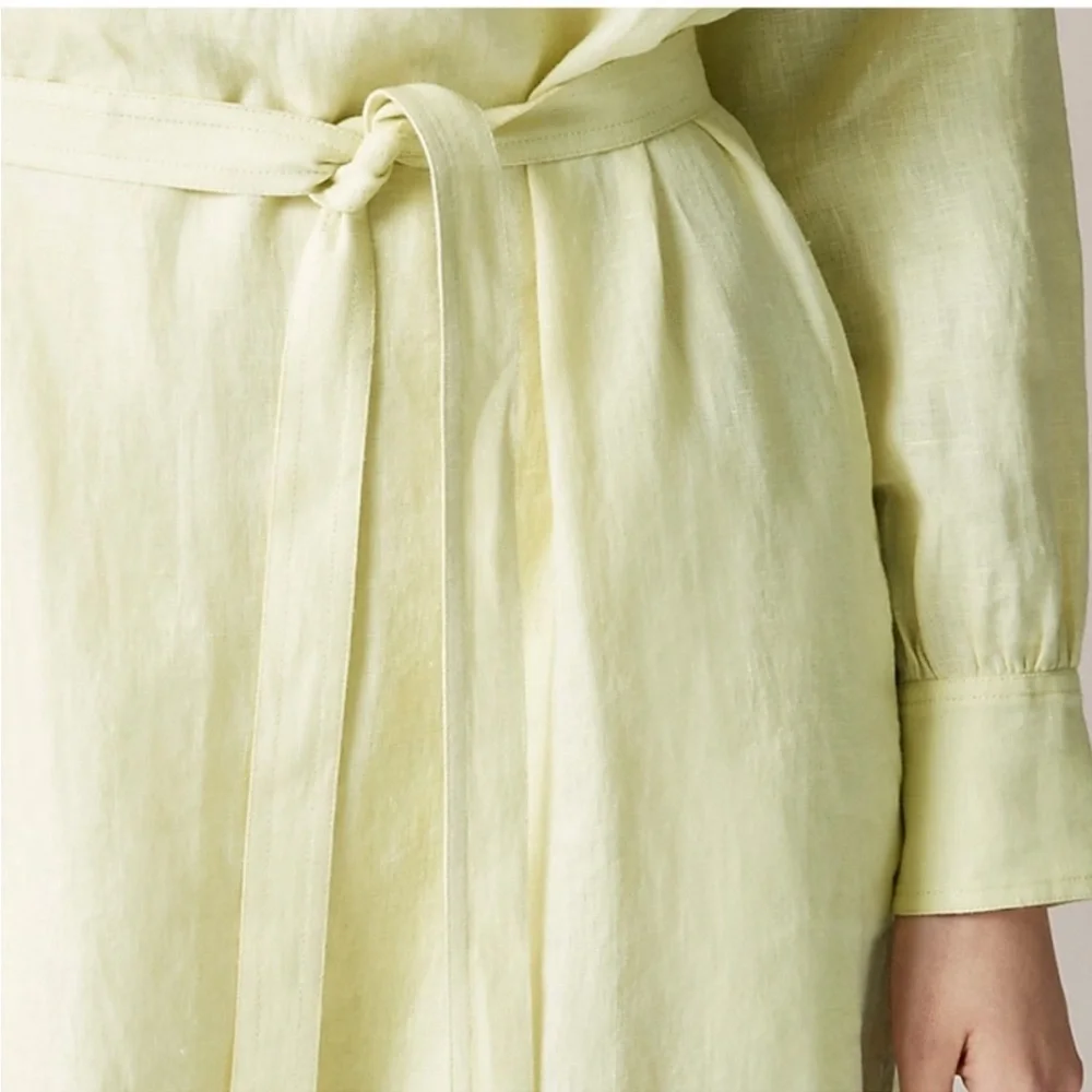 J. Crew Light Yellow Long Sleeve Dress - Picture 2 of 7